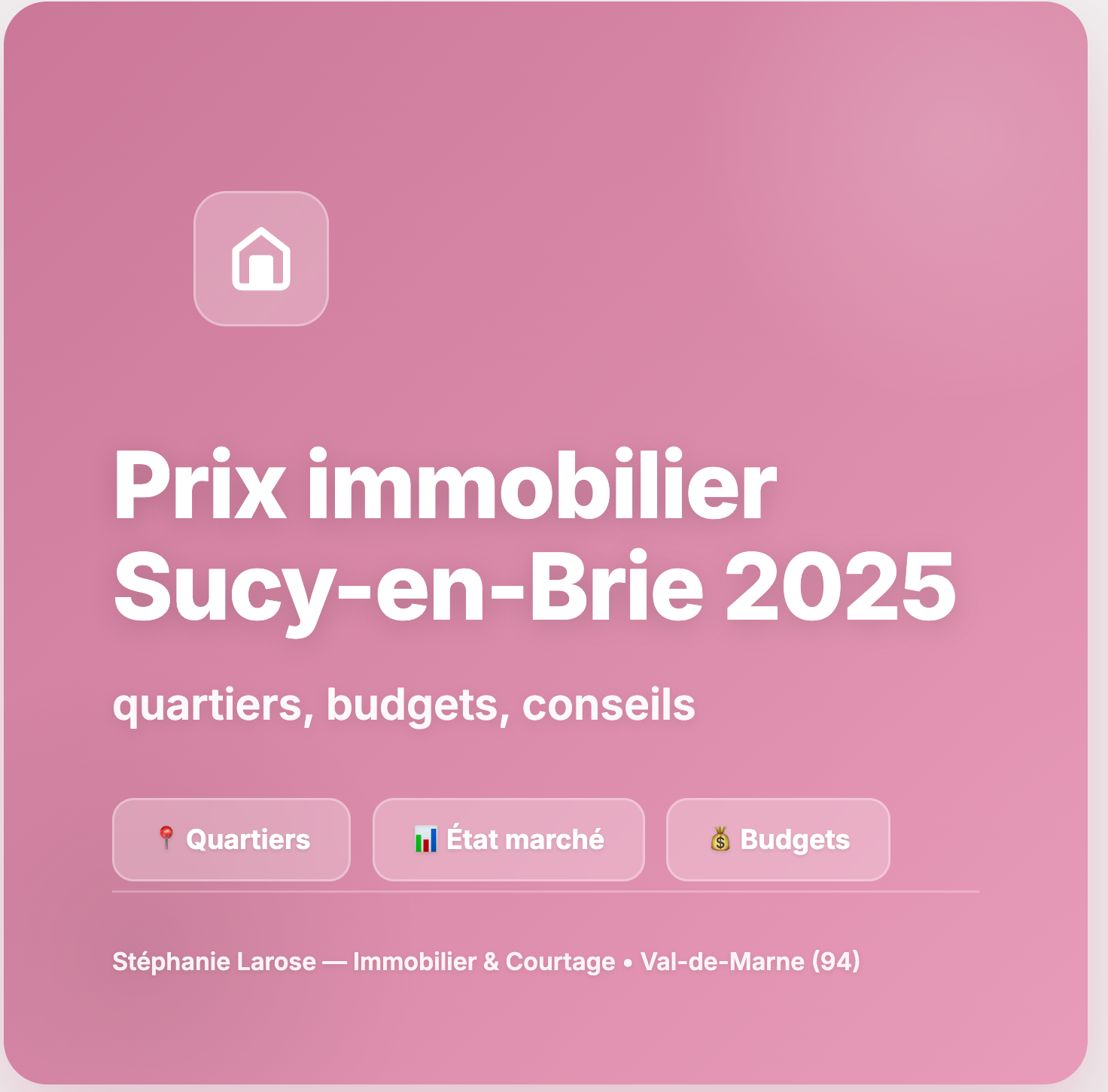 Prix immobilier Sucy-en-Brie 2025 - Guide achat maison Val-de-Marne quartiers budgets conseils expert